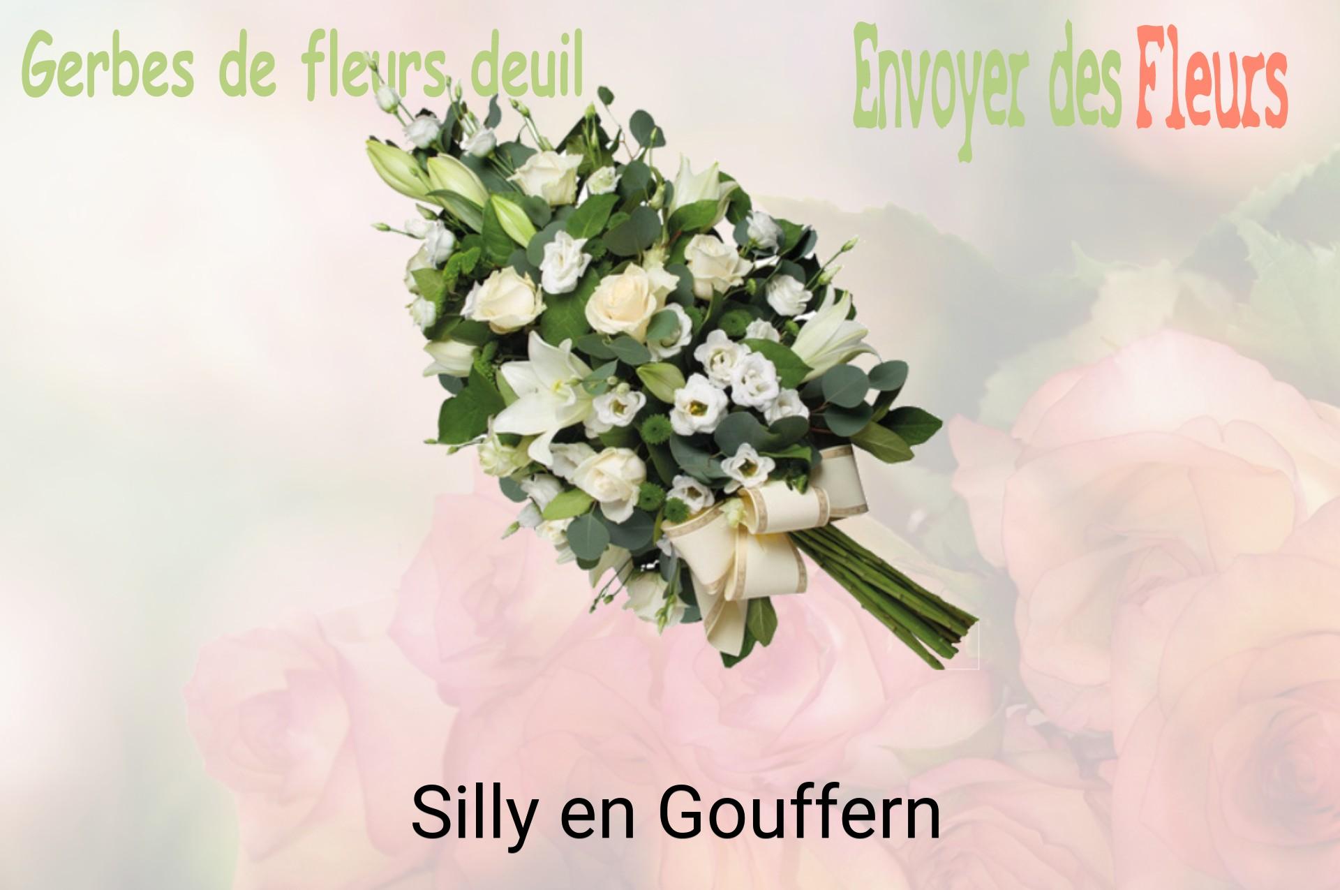 Gerbe de fleurs de deuil livrée à Silly-en-Gouffern